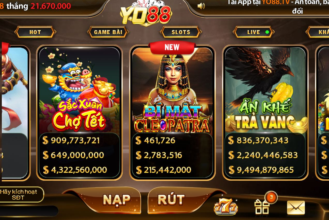 Bí mật Cleopatra của YO88