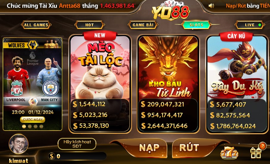 Mèo Tài Lộc là game slot đổi thưởng đáng chơi tại YO88