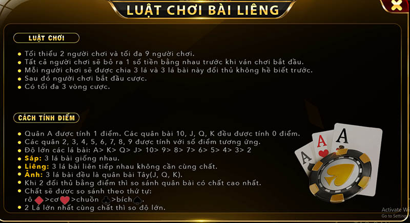 Hướng dẫn luật chơi game bài tại Yo88