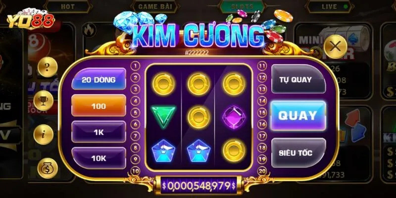 Slot game kim cương tại Yo88 có sức hút cực kỳ lớn