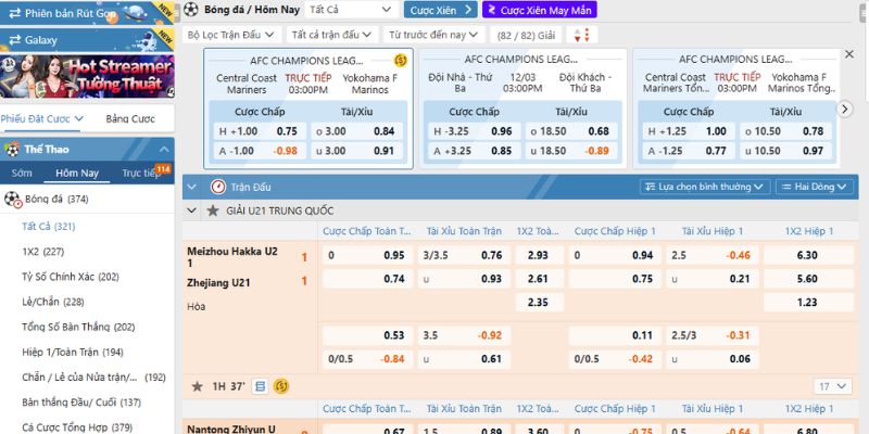 O thể thao mở cược với nhiều giải đấu hấp dẫn và đa dạng kèo cược