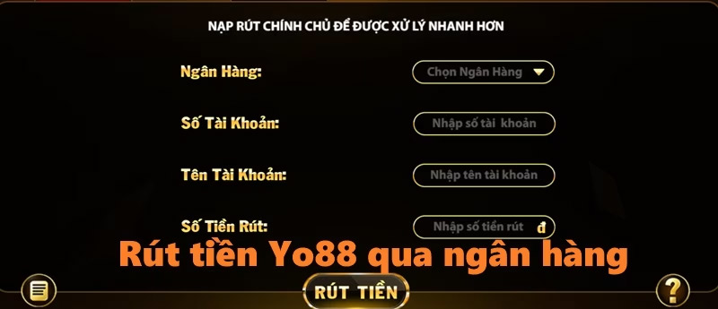 Rút tiền về ngân hàng 