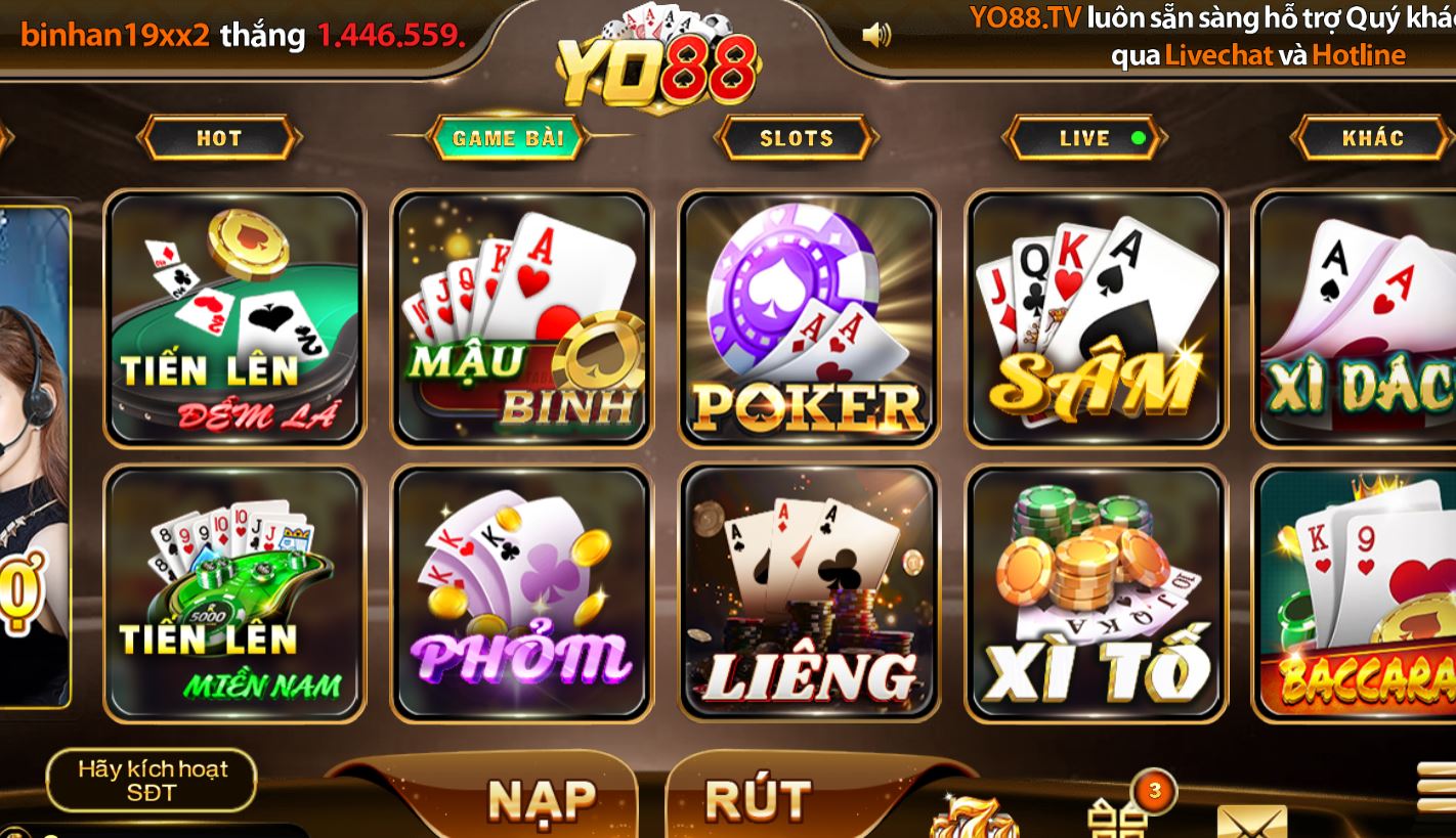 Game bài Sâm Yo88